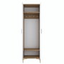 Hanah Home Perchero de Recibidor Nogal y Blanco
